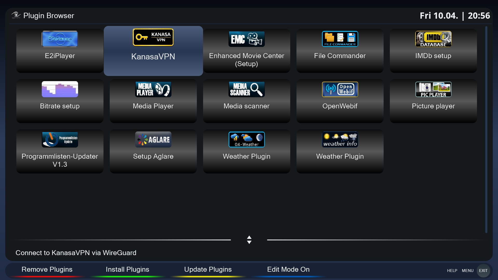 Kanasa VPN on Enigma 2