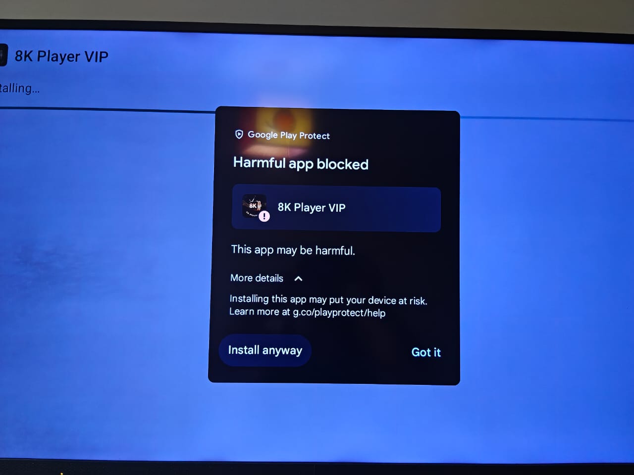 Android TV screenshot 1
